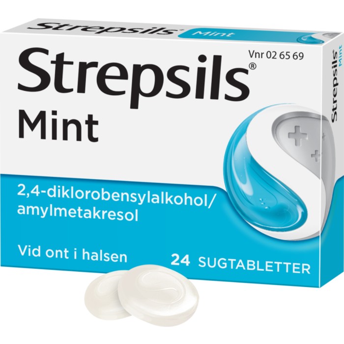 Strepsils Mint, sugtablett 24 st från Strepsils – tabletter