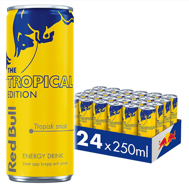24 x Red Bull Energidryck, 250 ml, Tropical Edition 2026 2 kr pant från Red Bull – vätskor
