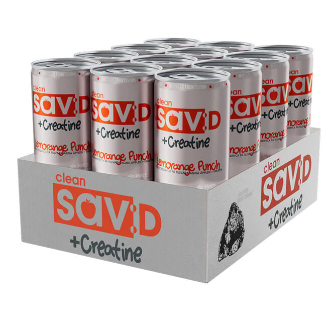 12 x Clean sav:D + Creatine 330 ml från Clean – vätskor