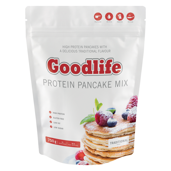 Proteinpannkakor 750 g från Goodlife – pulver