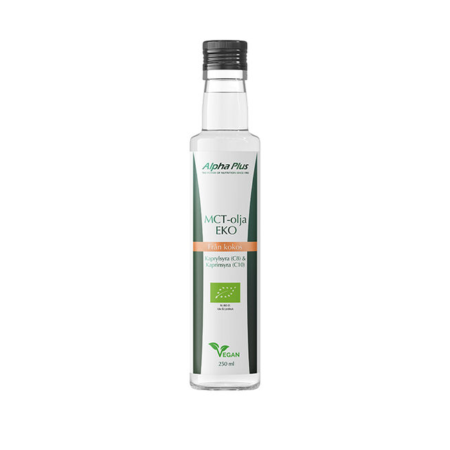 MCT-olja EKO 250 ml från Alpha Plus – vätskor