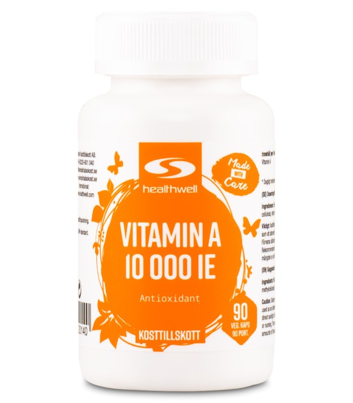 Healthwell Vitamin A 10000 IE från Healthwell – kapslar