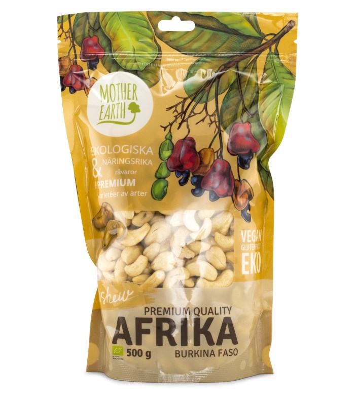 Mother Earth Cashewnötter Hela EKO från Mother Earth – pulver