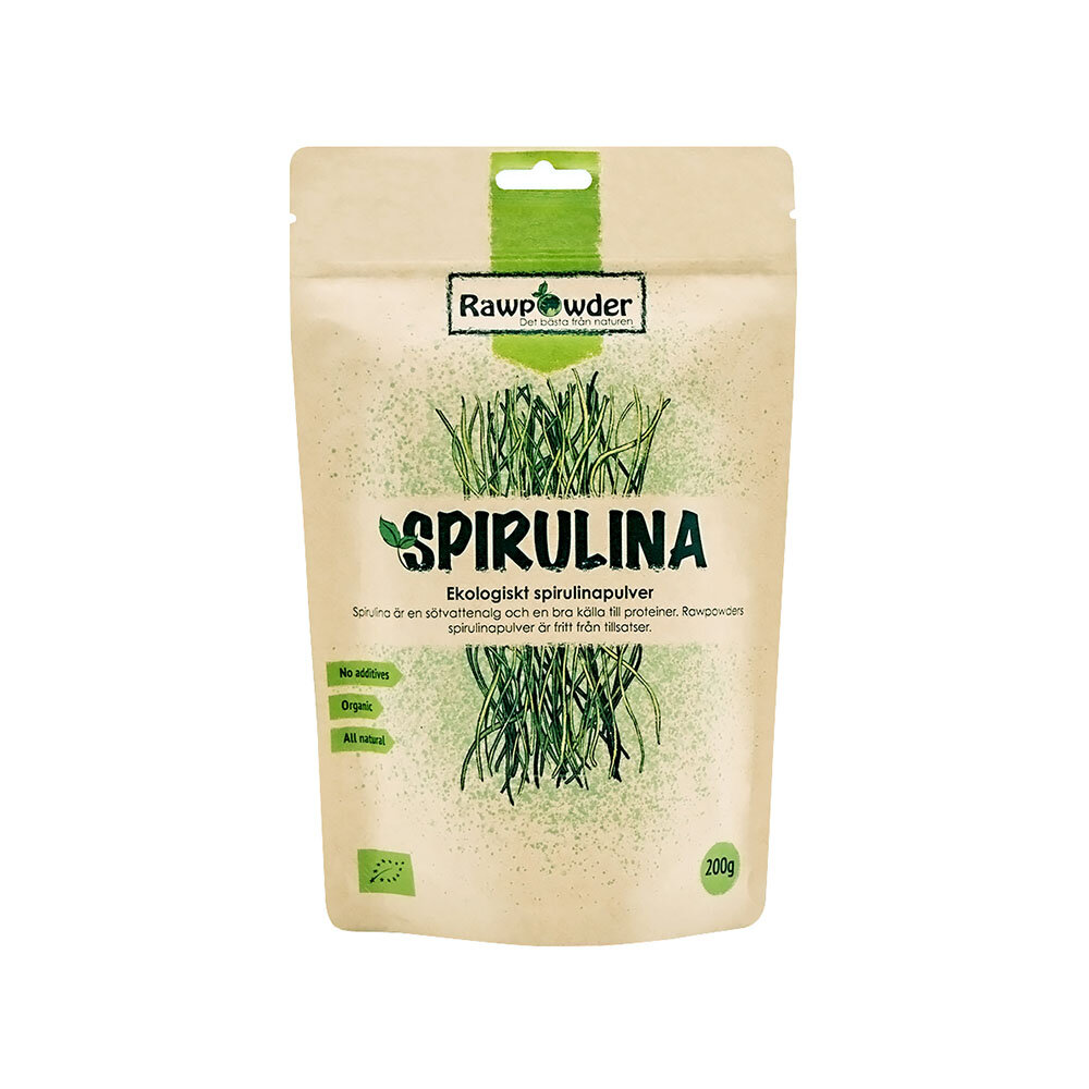 Spirulinapulver 200g från Rawpowder – pulver