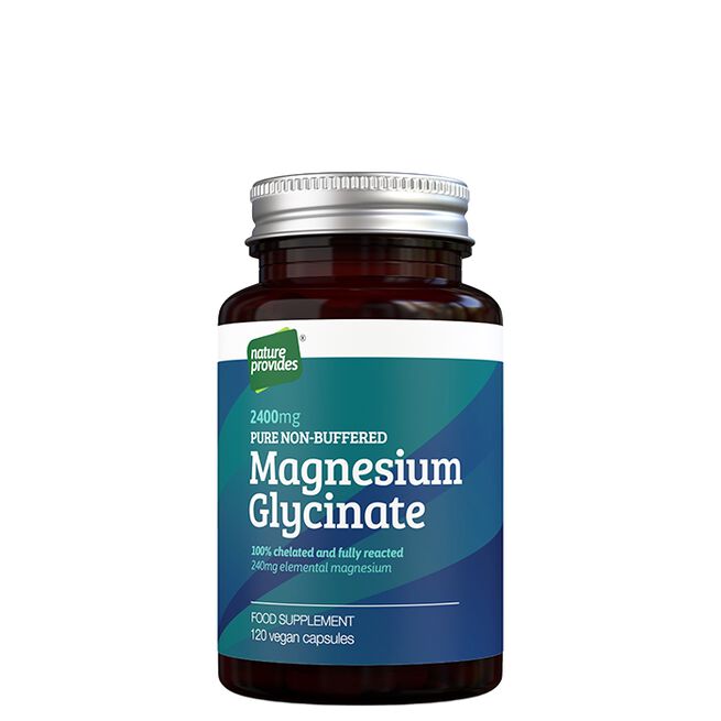 Magnesiumglycinat 120 kapslar från Nature Provides – kapslar
