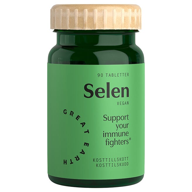 Selen 100 mcg 90 tabletter från Great Earth – tabletter
