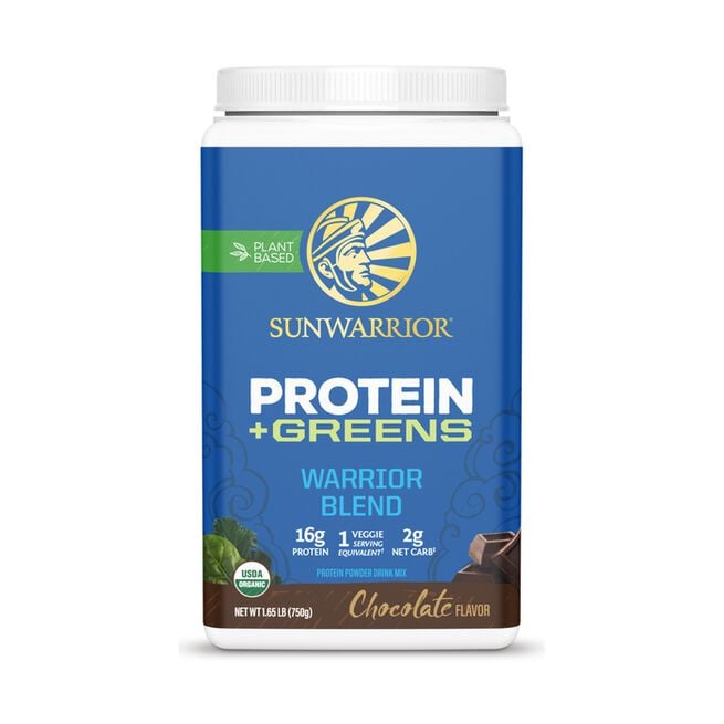 Warrior Blend + Greens Organic 750 g från Sunwarrior – pulver