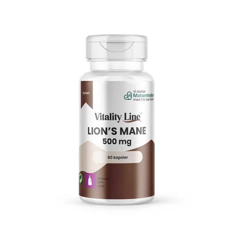 Lions Mane 60 kapslar från Vitality Line – kapslar