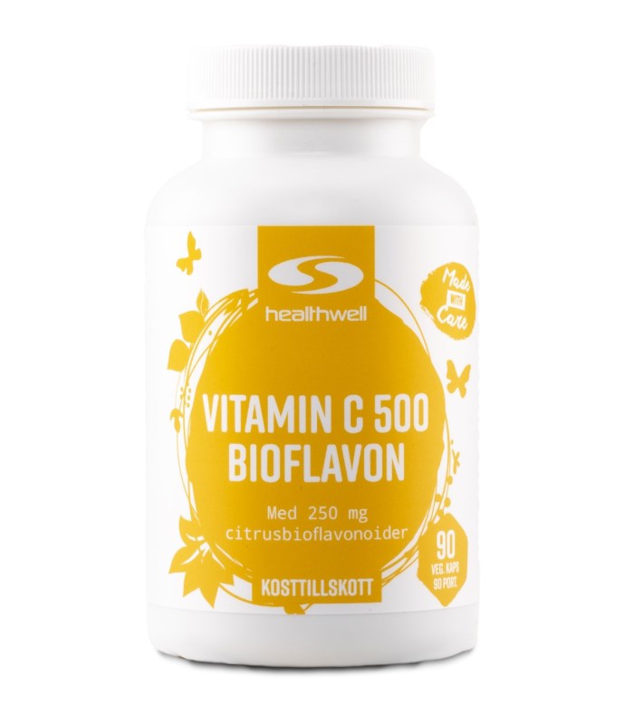 Healthwell Vitamin C Bioflavon från Healthwell – kapslar