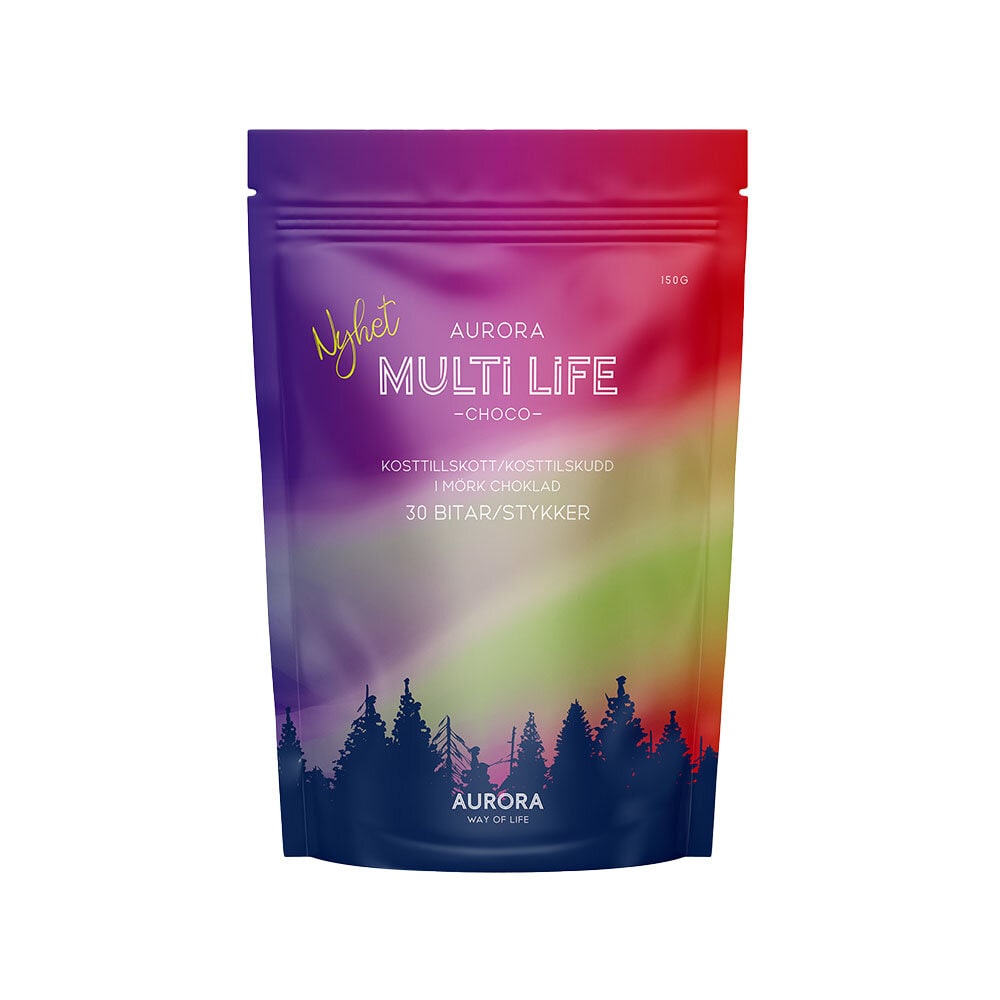 Aurora Multi Life Choco 30 bitar från Aurora Way Of Life – bar