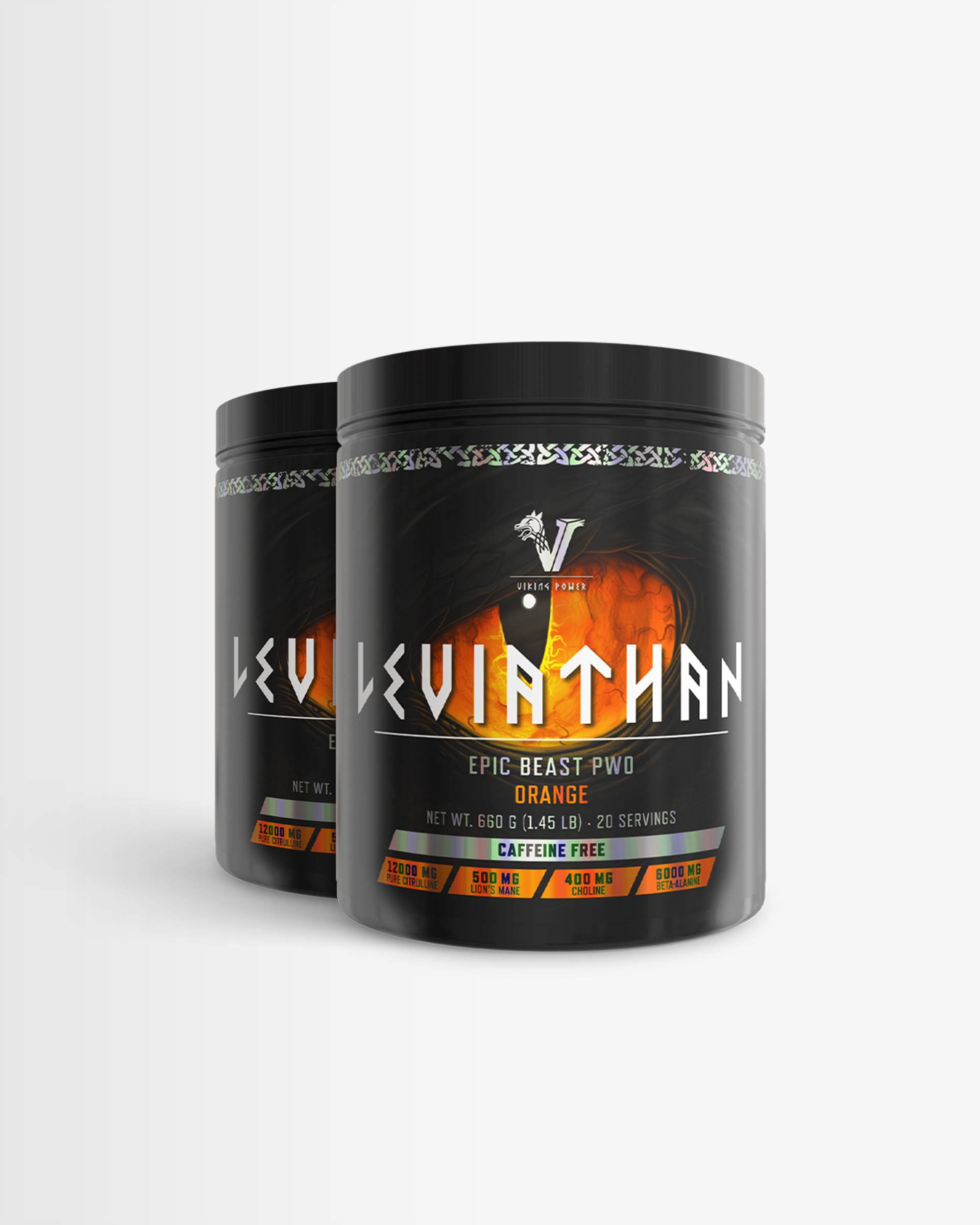 2 st Leviathan Caffeine Free PWO från Viking Power – pulver