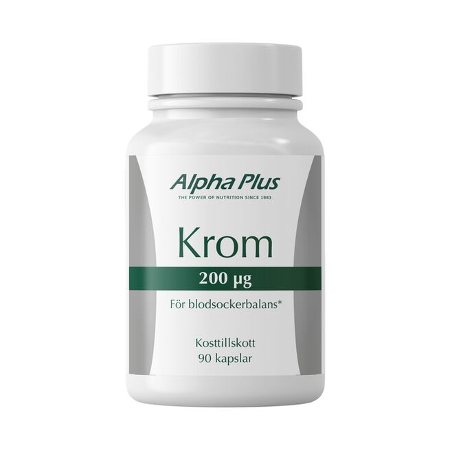 Krom 200 µg 90 kap från Alpha Plus – kapslar