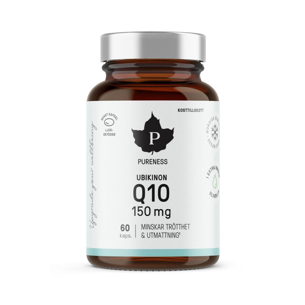 Ubikinon Q10 150mg 60 kapslar från Pureness – kapslar