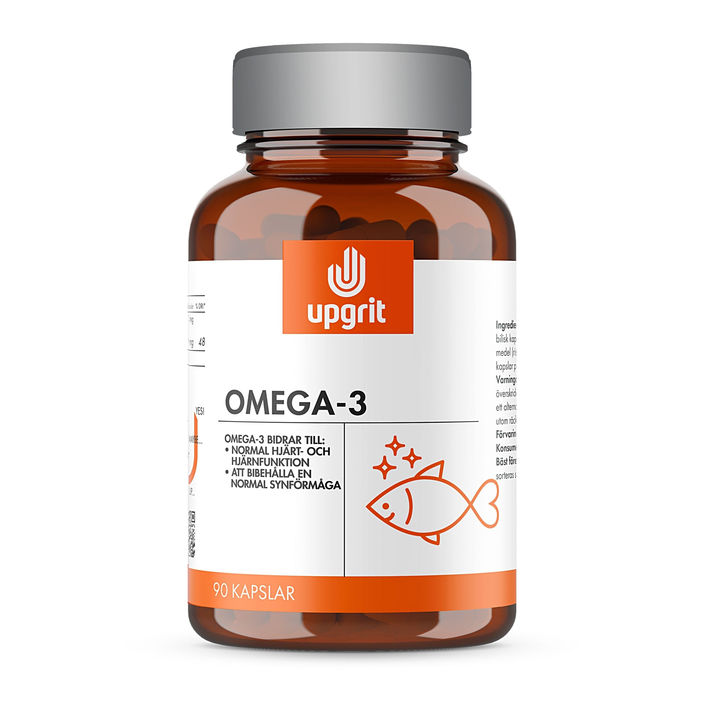 Omega-3 90 kapslar från Upgrit – kapslar