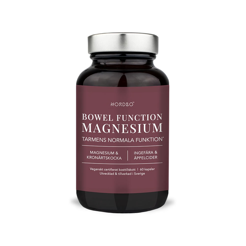 Bowel function Magnesium 60 kapslar från Nordbo – kapslar