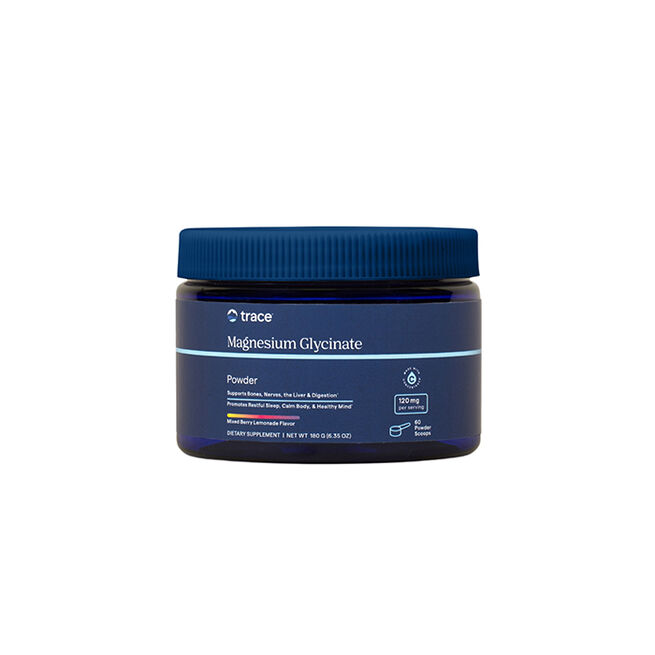 Magnesium Glycinate Powder Berry Lemonade 180 g från Trace Minerals – pulver