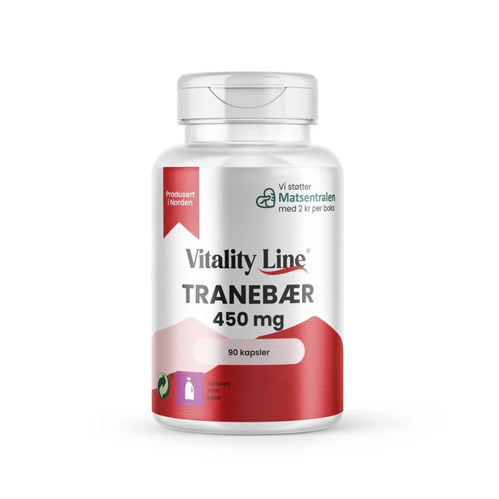 Tranbär 90 kapslar från Vitality Line – kapslar