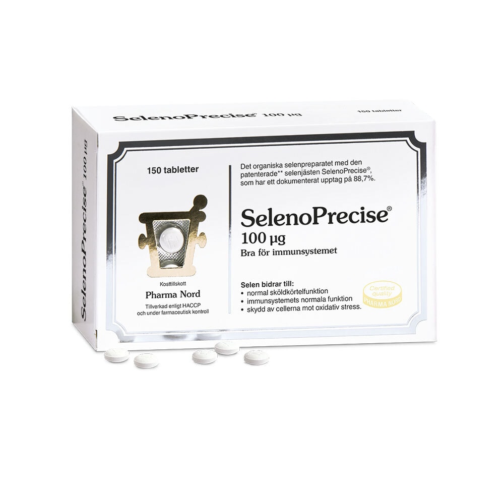 SelenoPrecise 100 µg 150 tabletter från Pharma Nord – tabletter