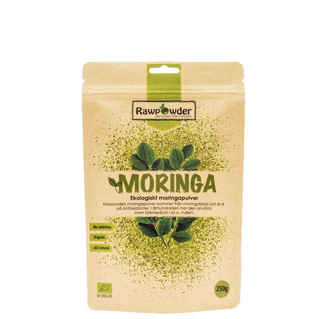 Ekologiskt Moringapulver 250 g från Rawpowder – pulver