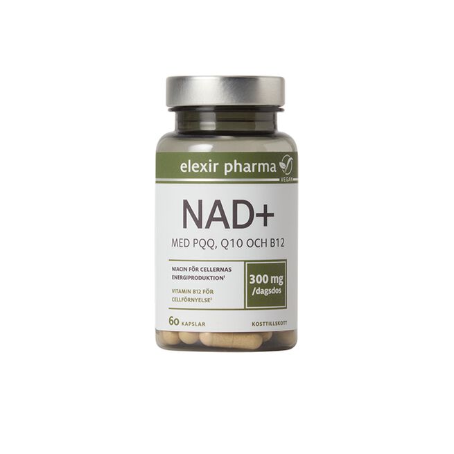 NAD+ 60 kapslar från Elexir Pharma – kapslar