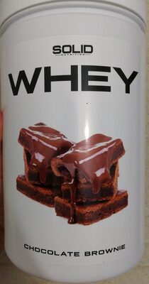 Solid Nutrition, Chocolate Brownie från WHEY – bar