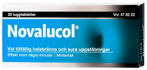 Novalucol, tuggtablett 30 st från Novalucol – tabletter