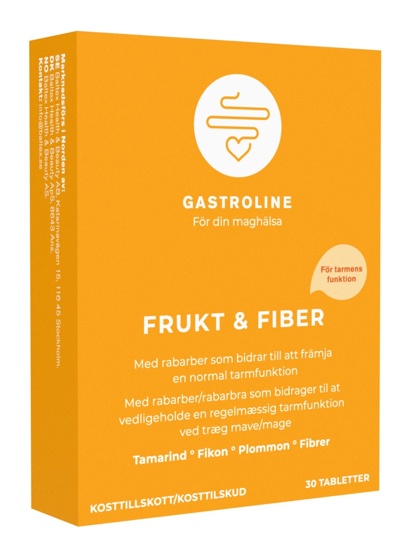 Frukt & Fibrer 30 tabletter från Gastroline – tabletter