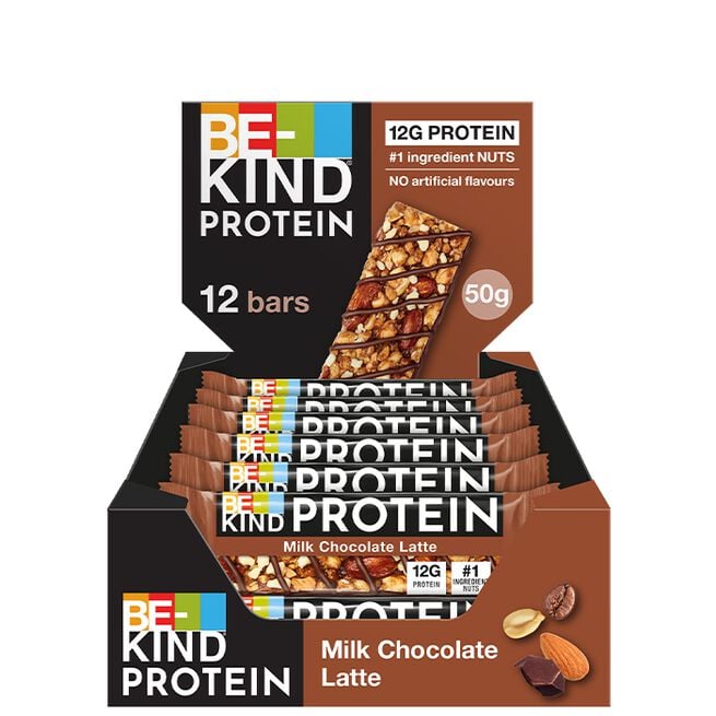 12 x BeKind Protein Bar 50 g Choc Latte från Be-kind – bar