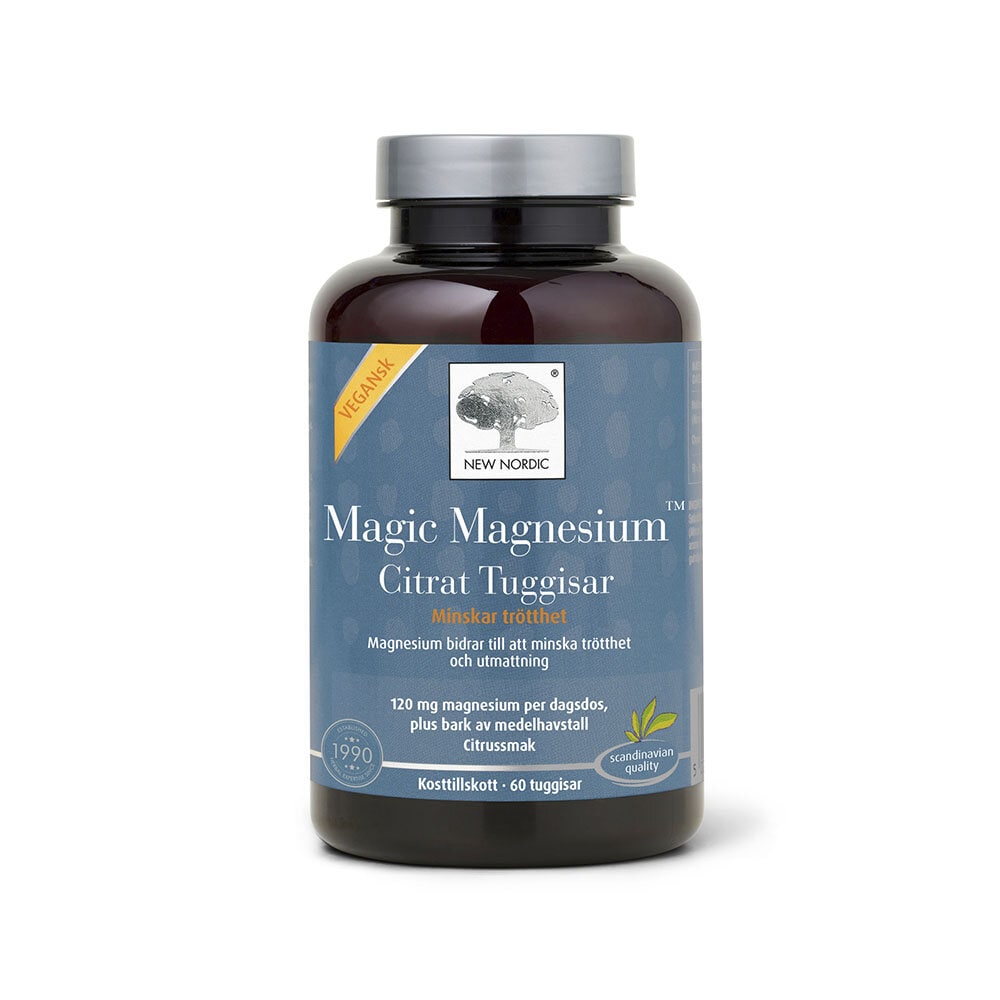 Magnesium Citrat Tuggis 60st från New Nordic – tabletter