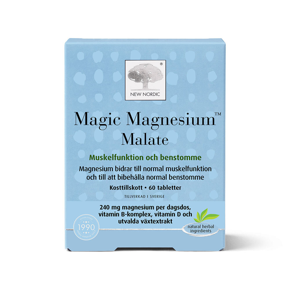 Magic Magnesium Malate 60 tabletter från New Nordic – tabletter