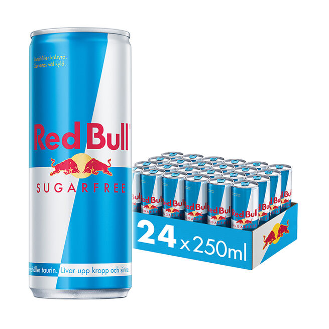 24 x Red Bull Energidryck, 250 ml, Sockerfri från Red Bull – vätskor