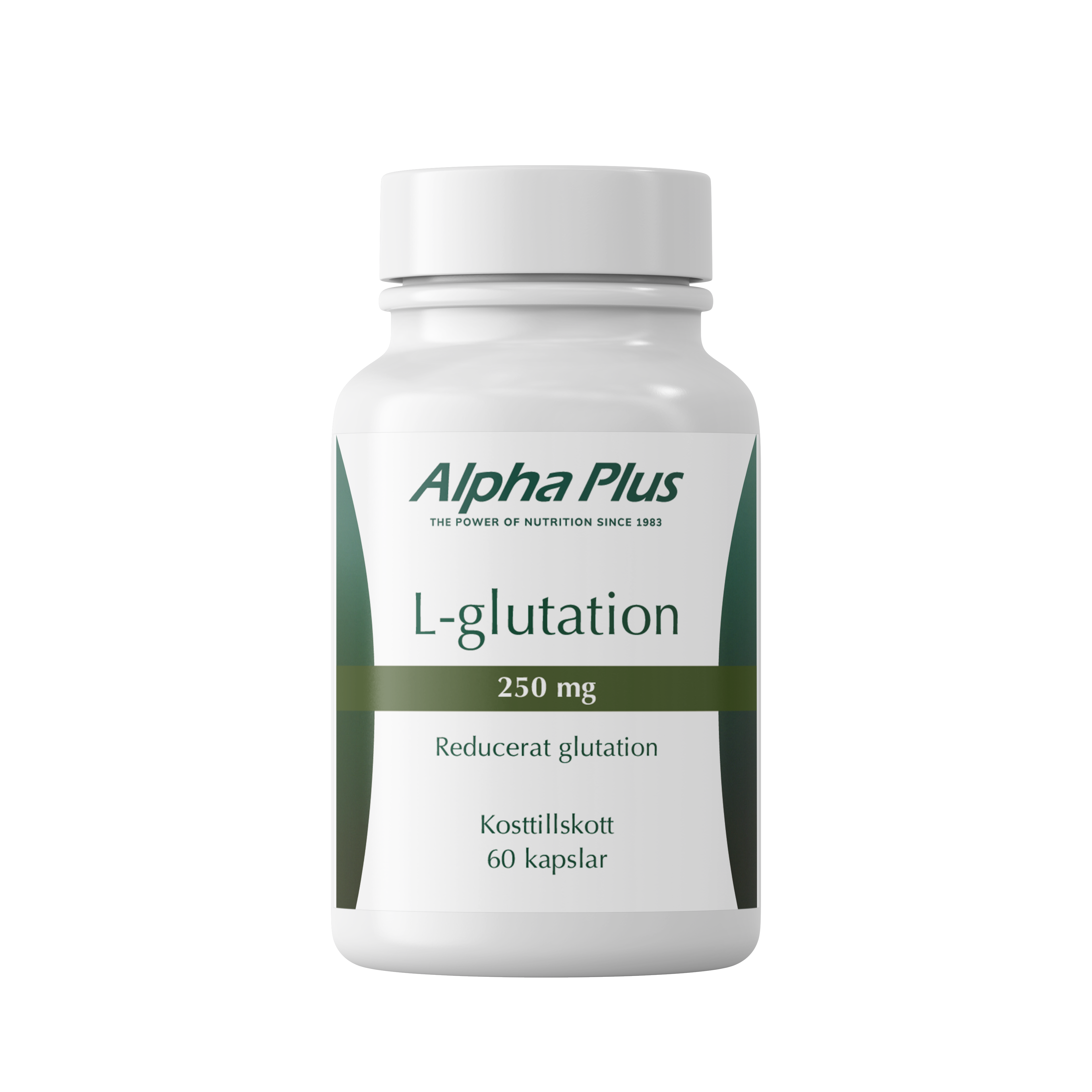 L-glutation 250 mg 60 kapslar från Alpha Plus – kapslar