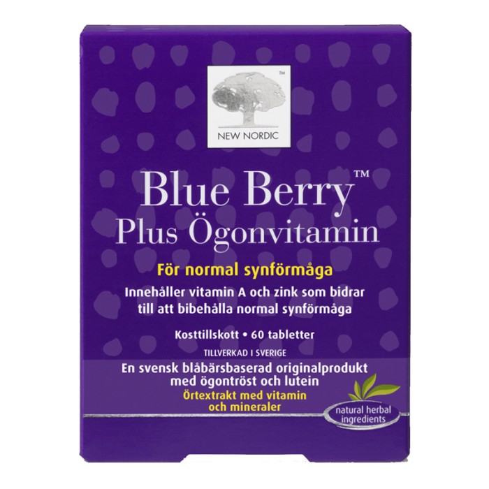 New Nordic Blue Berry Plus Ögonvitamin 60 tabletter från New Nordic – tabletter