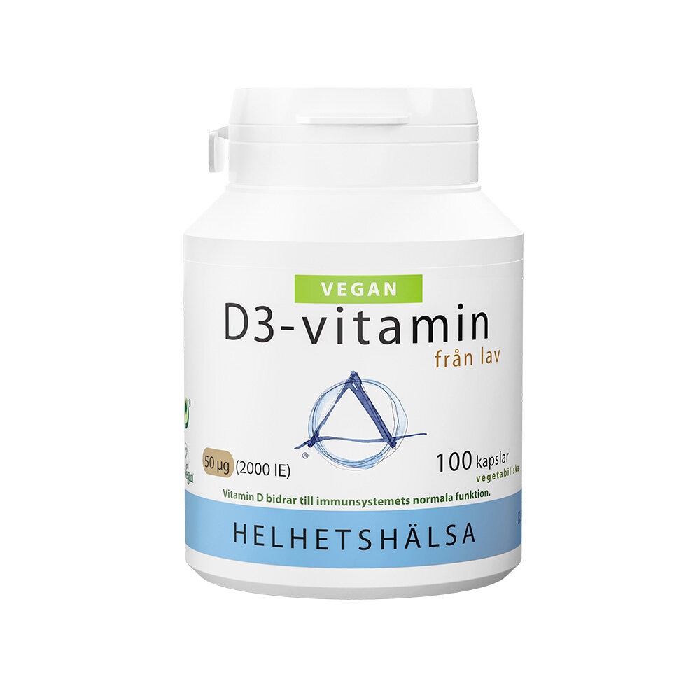 D-3 Vit Vegan 50mcg 100 kapslar från Helhetshälsa – kapslar