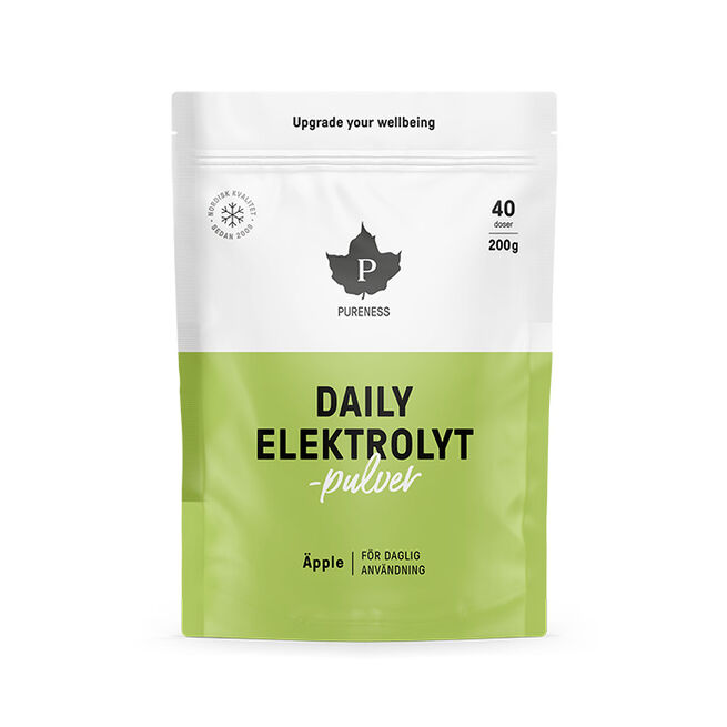 Daily Elektrolytpulver, Äpple 200 g från Pureness – pulver