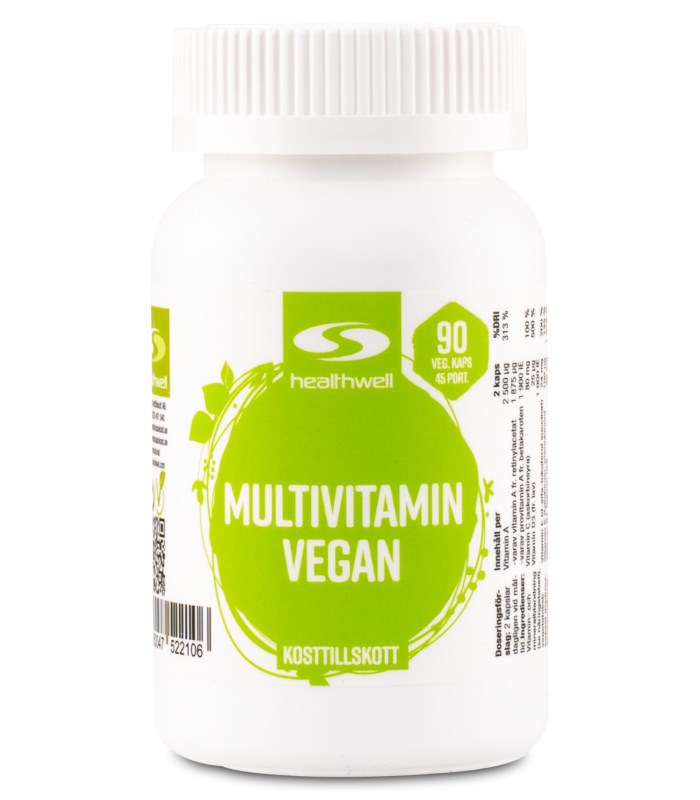 Healthwell Multivitamin Vegan från Healthwell – tabletter