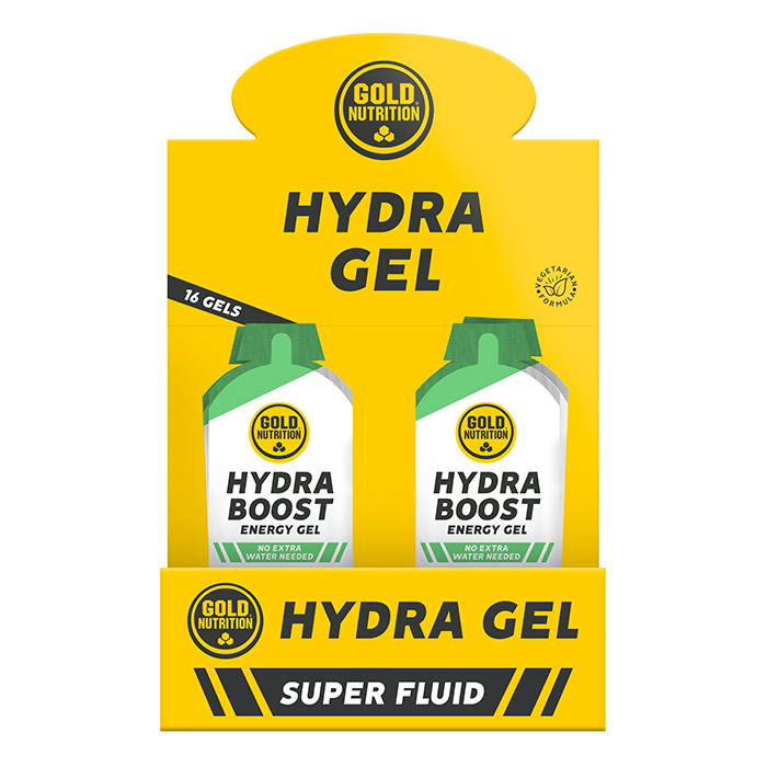 16 x Hydra Gel Boost 60 g från Gold Nutrition – gel