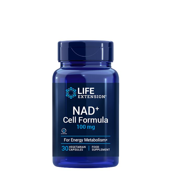NAD+ Cell Formula 100 mg, 30 caps från Life Extension – kapslar