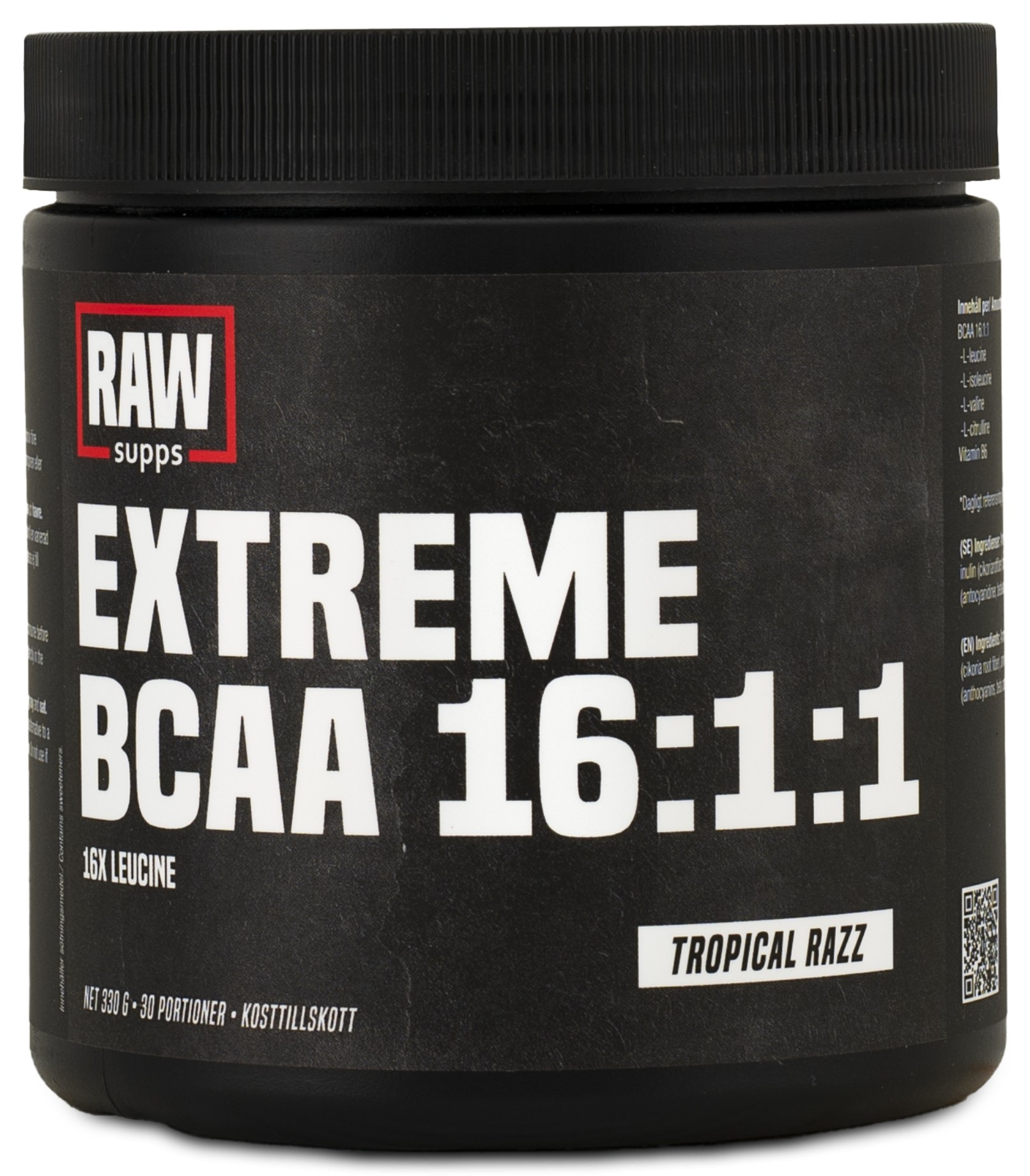 RAW Extreme BCAA 16:1:1 från RAW Supps – pulver