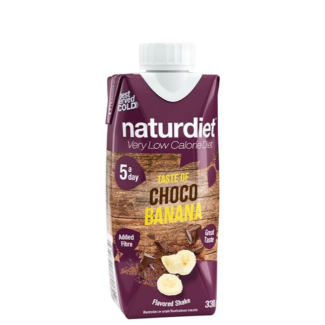 Måltidsersättning Shake Chocobanana 330 ml från Naturdiet – vätskor