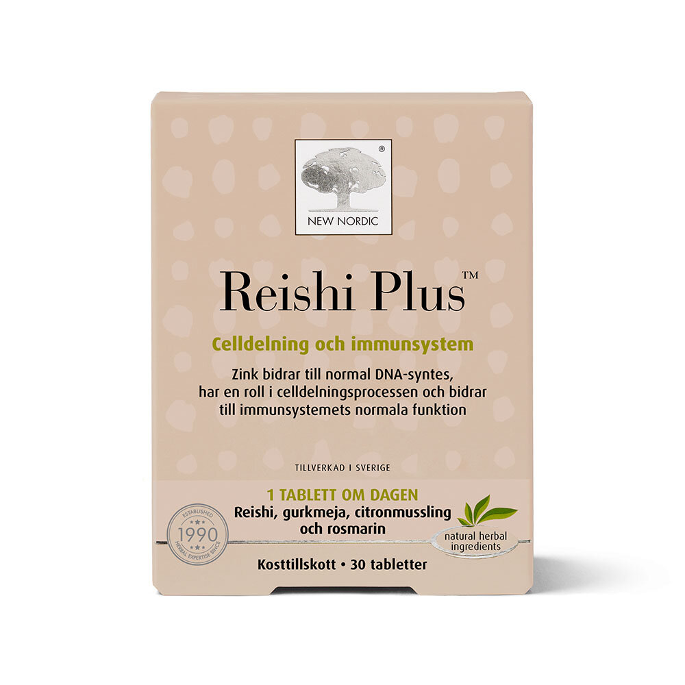 Reishi Plus 30 tabletter från New Nordic – tabletter