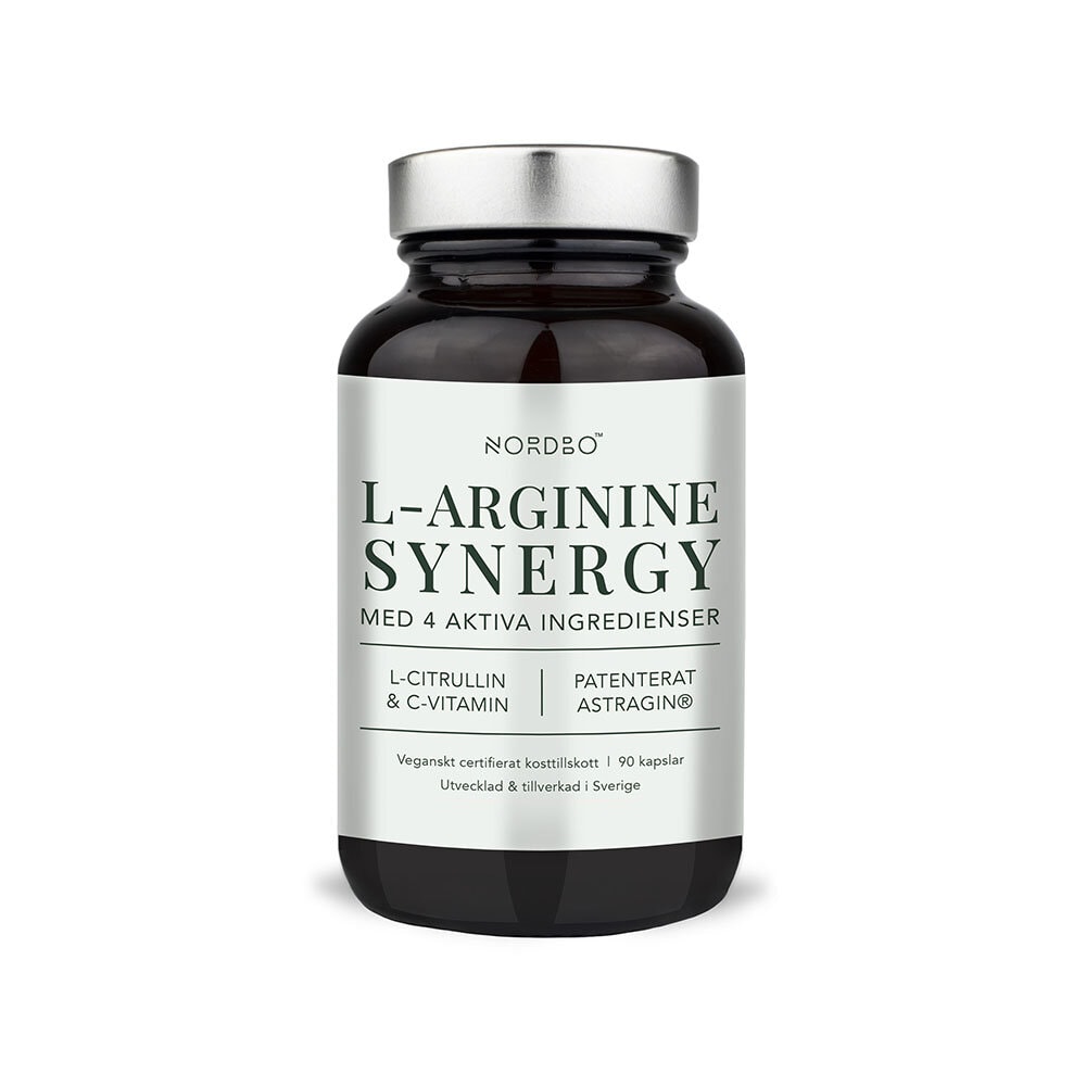 L-Arginine Synergy 90 kapslar från Nordbo – kapslar
