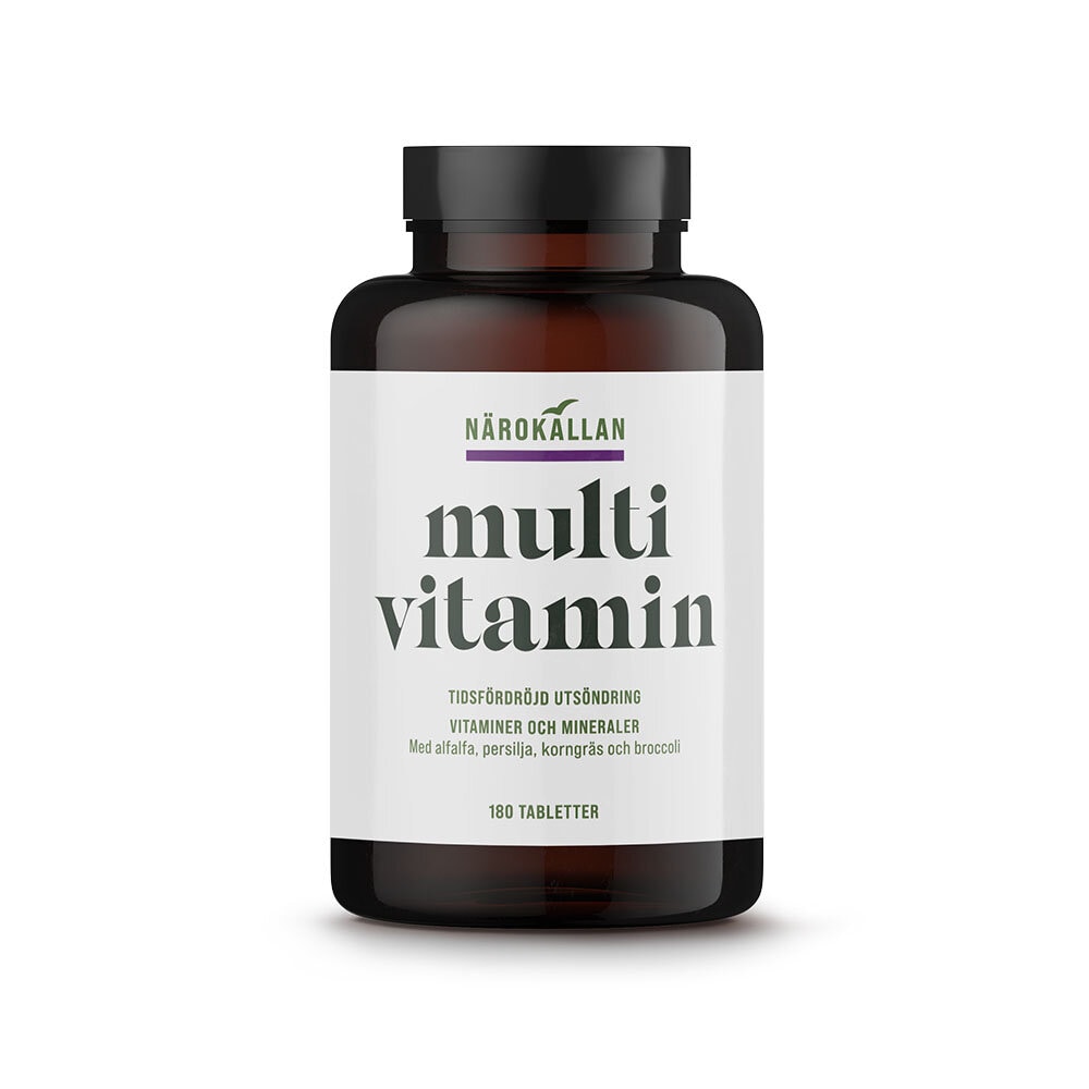 Multivitamin Tidsfördröjd 180 tabletter från Närokällan – tabletter
