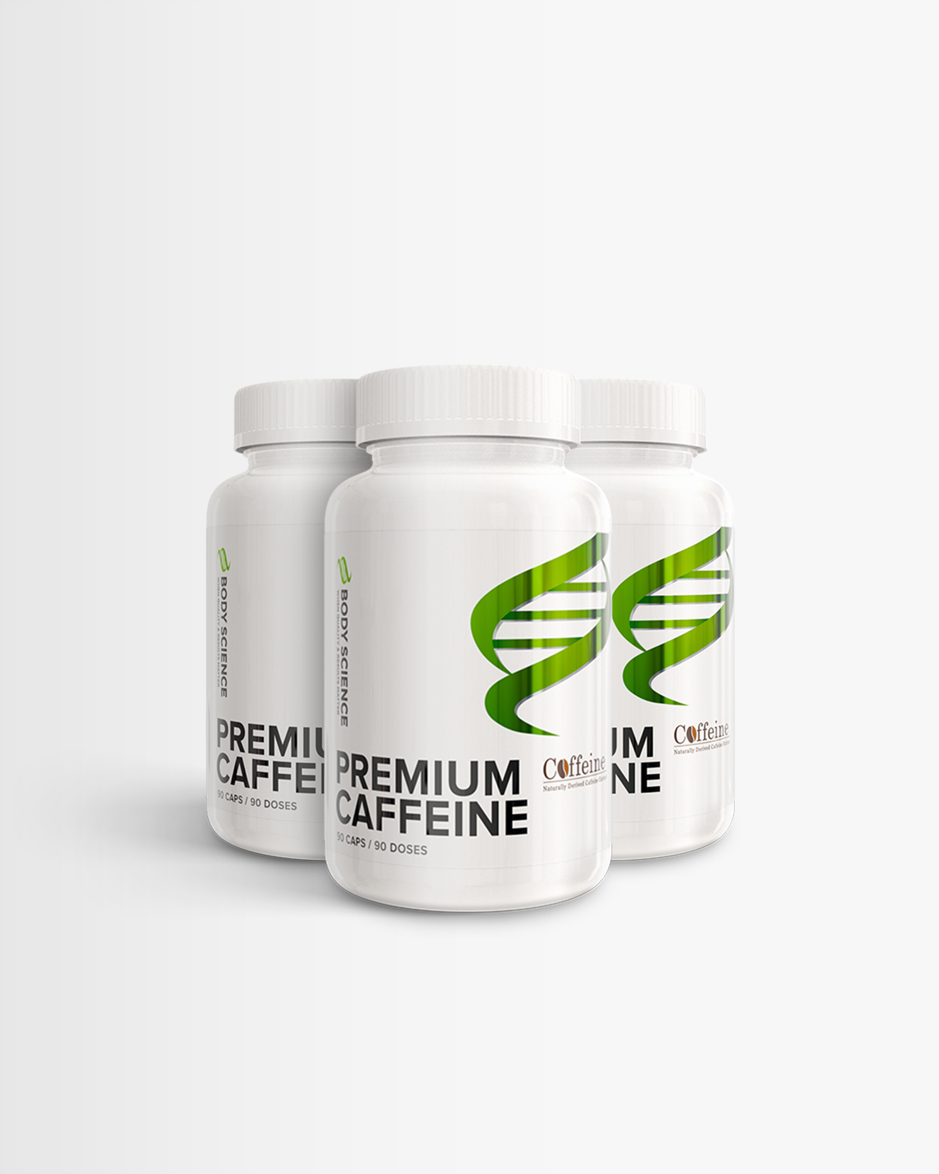 3 st Premium Caffeine från Body Science – kapslar
