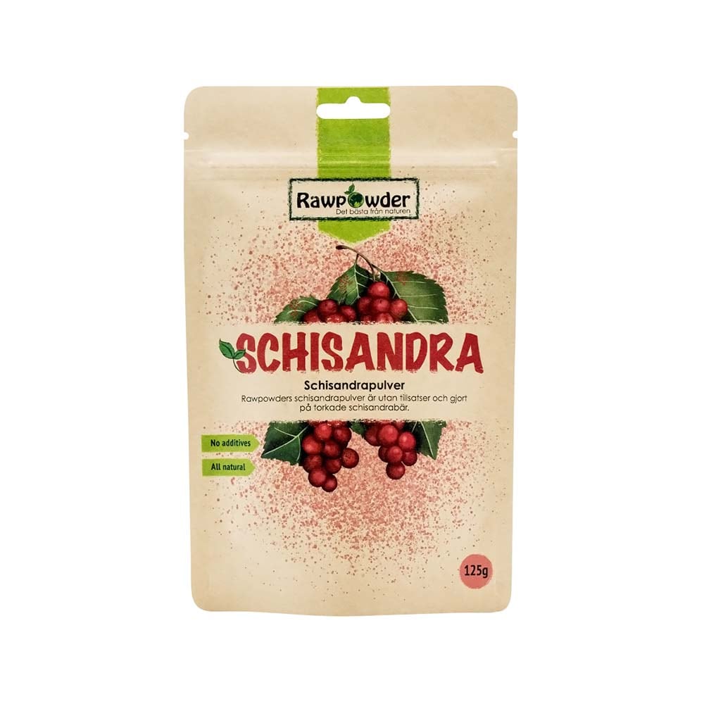 Schisandra pulver 125g från Rawpowder – pulver