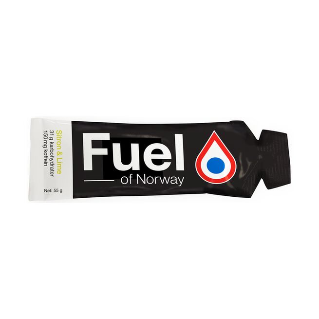 20 x EnergiGel+ 55 g Lemon från Fuel of Norway – gel