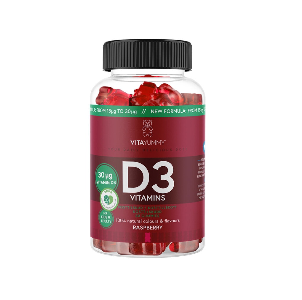 D3 Vitamin Raspberry 60st från VitaYummy – bar