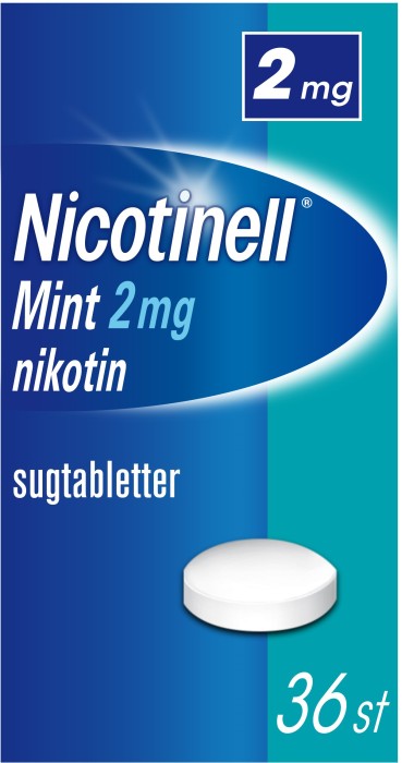 Nicotinell Mint komprimerad sugtablett 2 mg 36 st från Nicotinell – tabletter