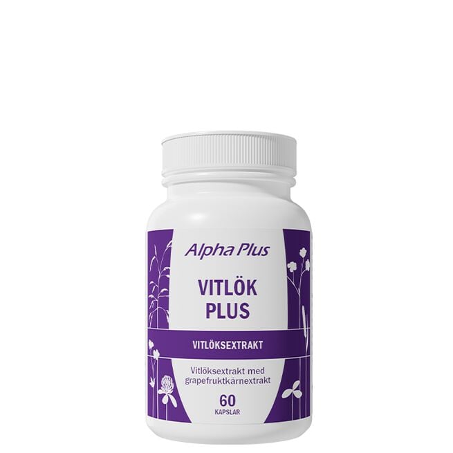 Vitlök plus 60 kapslar från Alpha Plus – kapslar