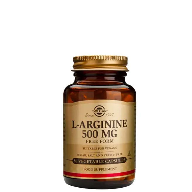 L-arginine 500mg 50 kapslar från Solgar – kapslar